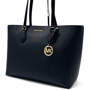 Michael Kors Sheila Large Signature Logo Tote Bag - Black